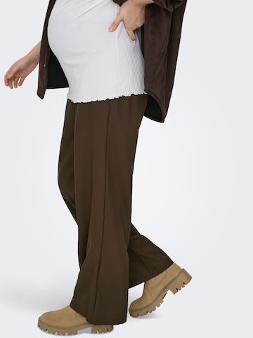 Only Maternity - regular Pantalón 'OLMPLEAT' en marrón