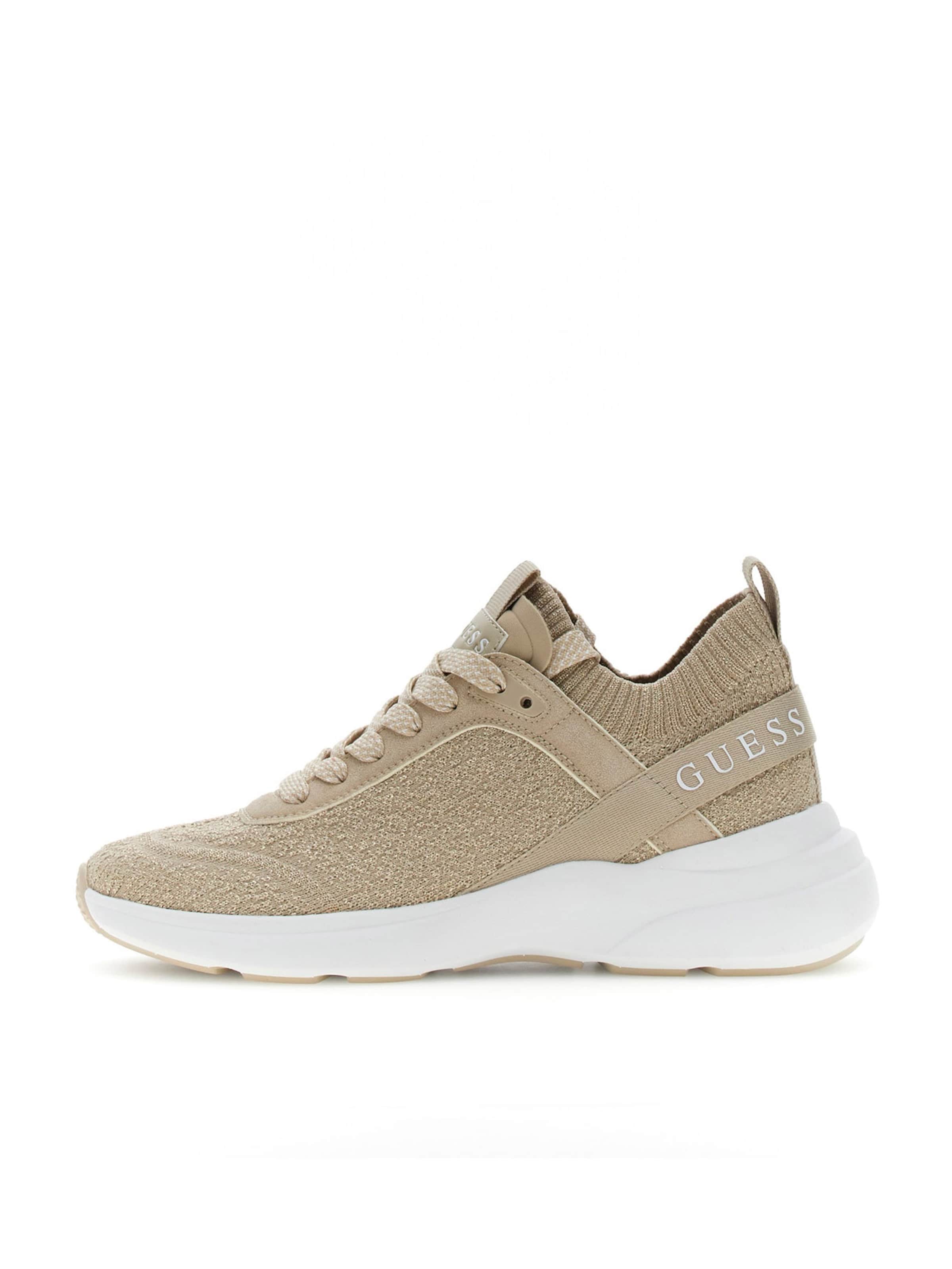 GUESS Sneaker 'Mildrid' in beige / beigemeliert / weiß, Produktansicht