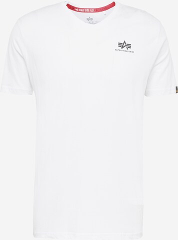 ALPHA INDUSTRIES T-Shirt in Weiß: predná strana