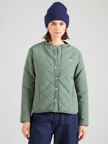 Pepe Jeans Přechodná bunda – zelená: přední strana