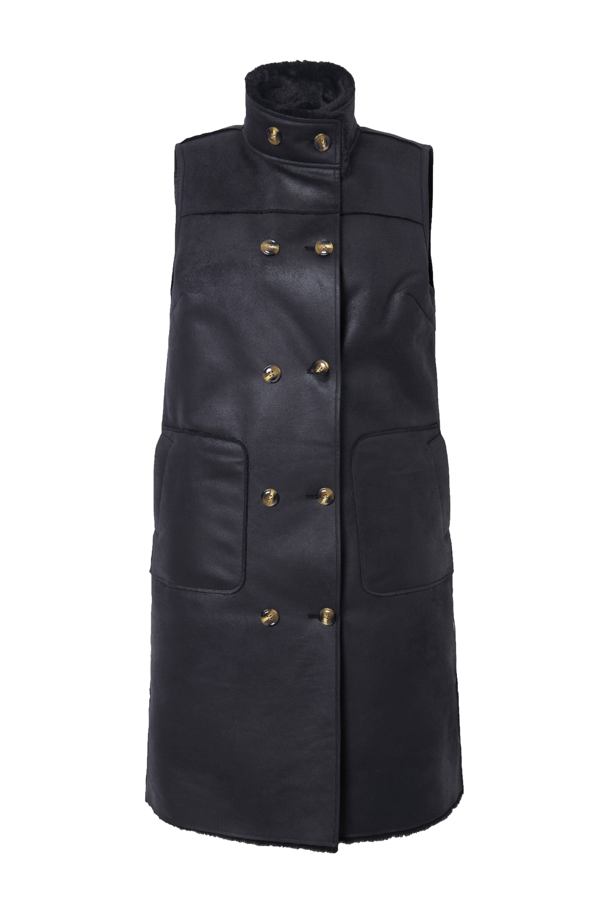 MIAMODA Bodywarmer in Zwart: voorkant