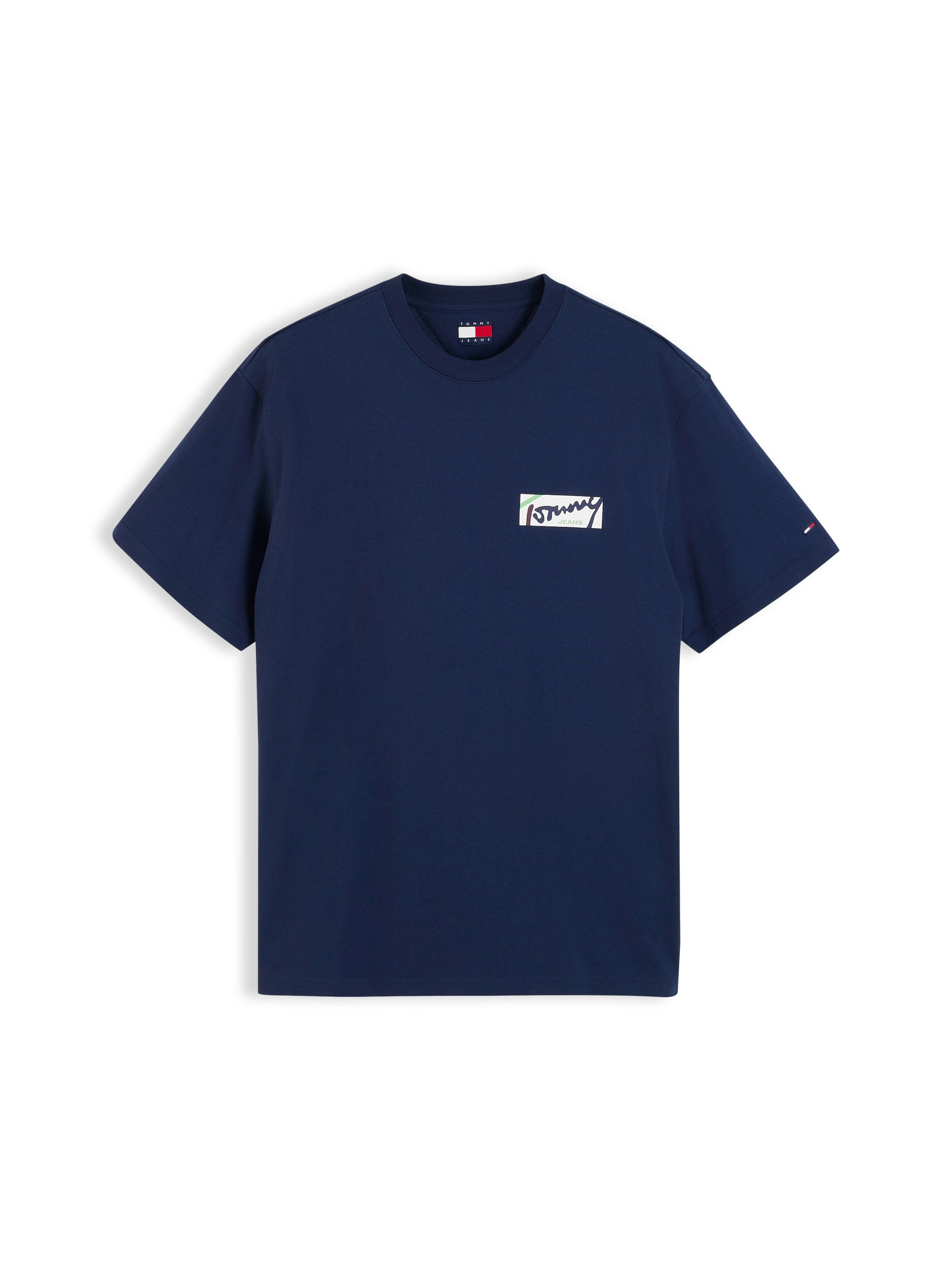 Tommy Jeans - Camiseta en azul: frente