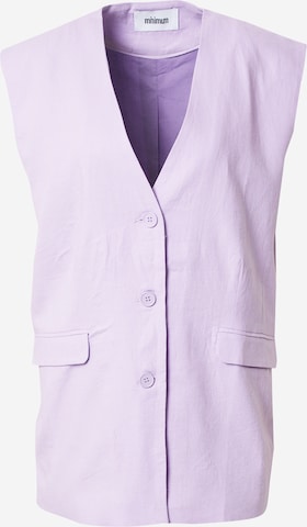 Gilet 'Arkine' minimum en violet : devant