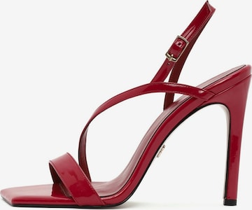 Sandalo di Derimod in rosso: frontale