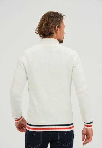 Pull-over Giorgio di Mare en blanc