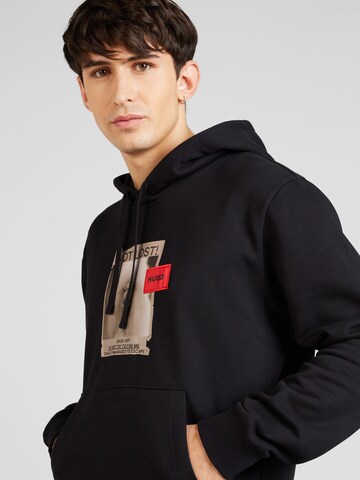 HUGO Sweatshirt 'Dreef' in Schwarz