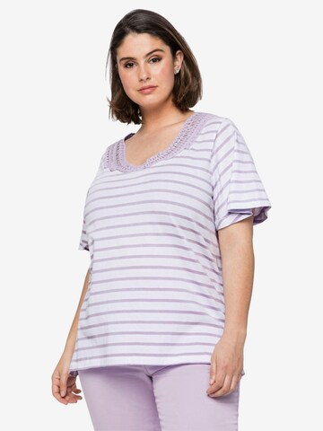 SHEEGO Shirt in Purple: front