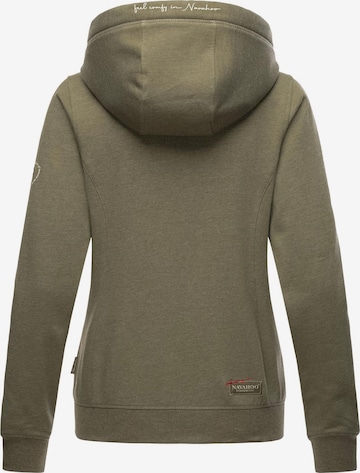 NAVAHOO Zip-Up Hoodie 'Engelshaar' in Green