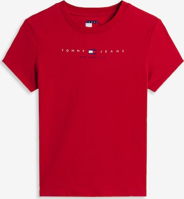 Tommy Jeans - Camisa em vermelho: frente