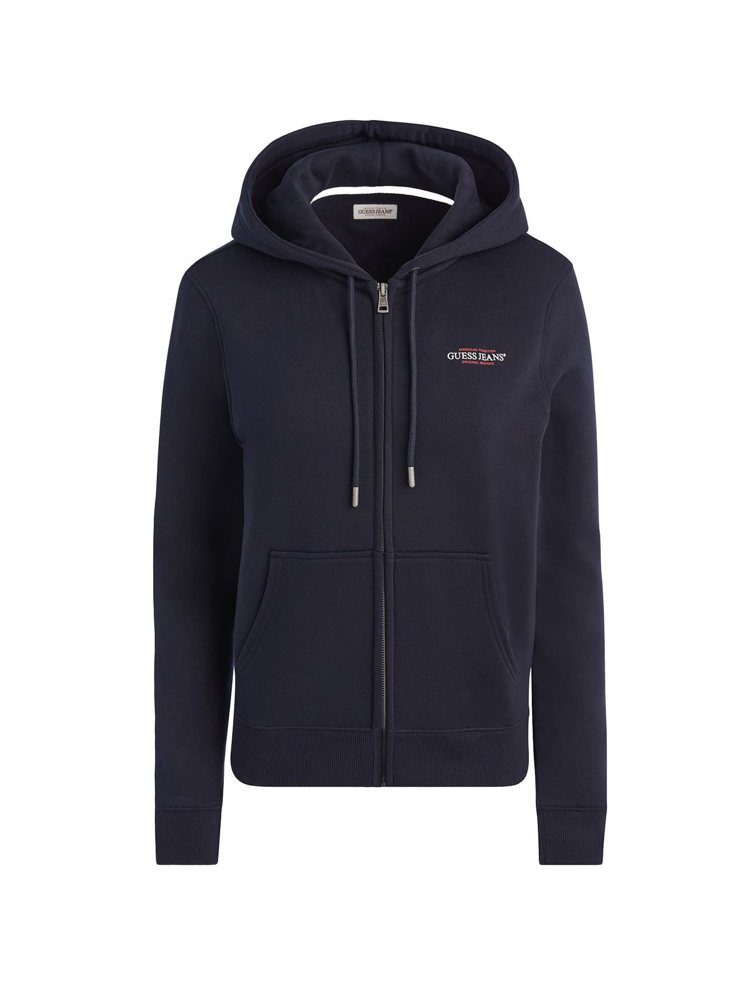 GUESS Sweatjacke in Blau: Vorderseite