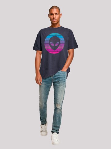 F4NT4STIC Shirt 'Alien Kopf' in Blauw