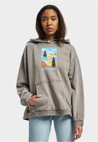 Just Rhyse Sweatshirt 'LittleAdventure' in Grijs: voorkant