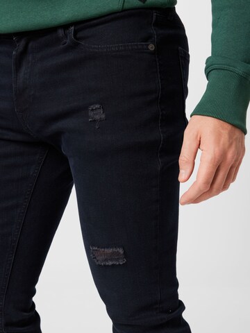 JACK & JONES Skinny Džíny 'Liam' – černá