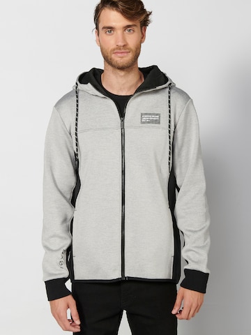 KOROSHI Sweat jacket in Grey: front