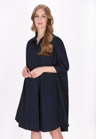DreiMaster Klassik - Vestido camisero 'Classic Look' en azul: frente