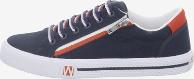 Westland Sneaker 'Sya' in dunkelblau / orange / weiß, Produktansicht