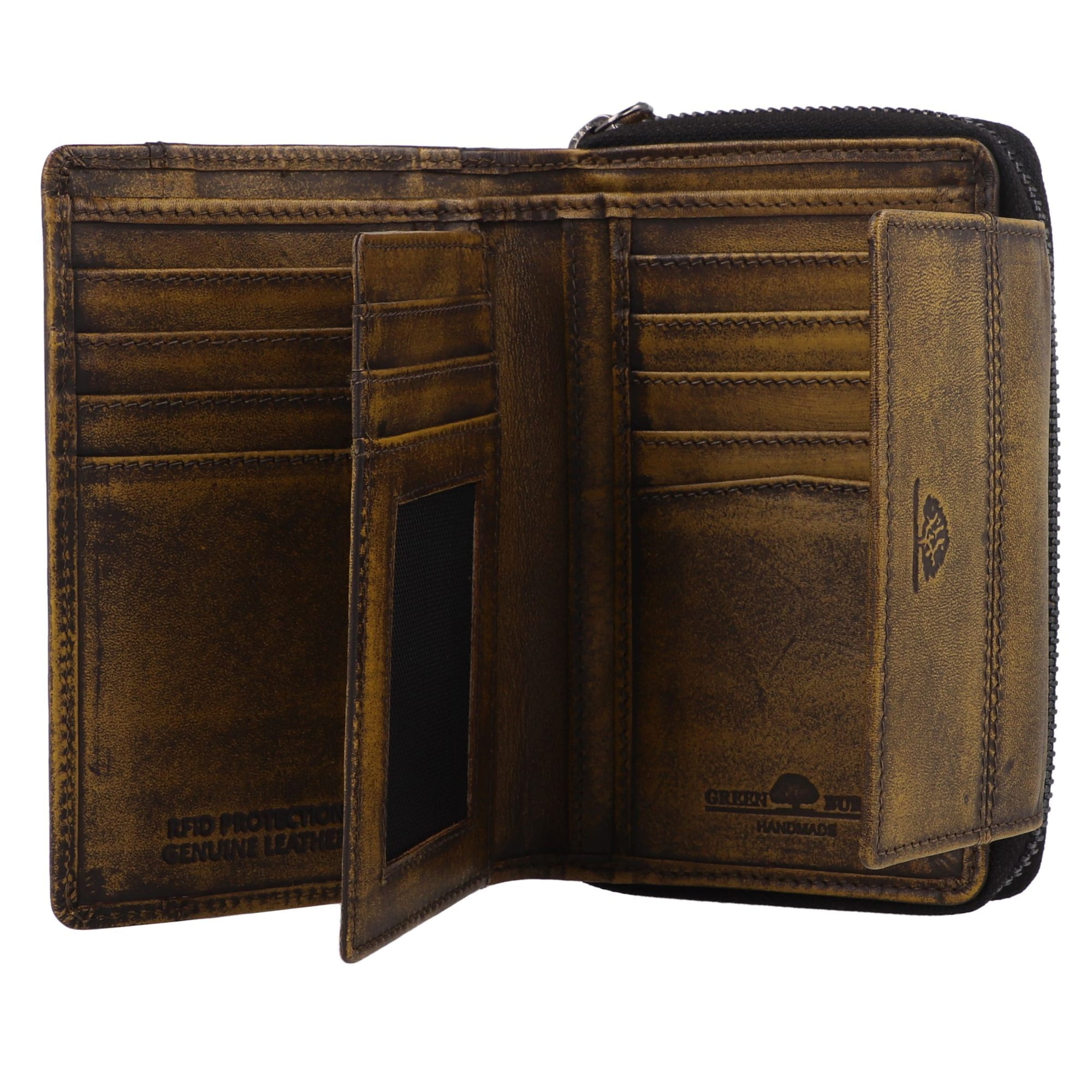 GREENBURRY Wallet 'Distressed' in Yellow