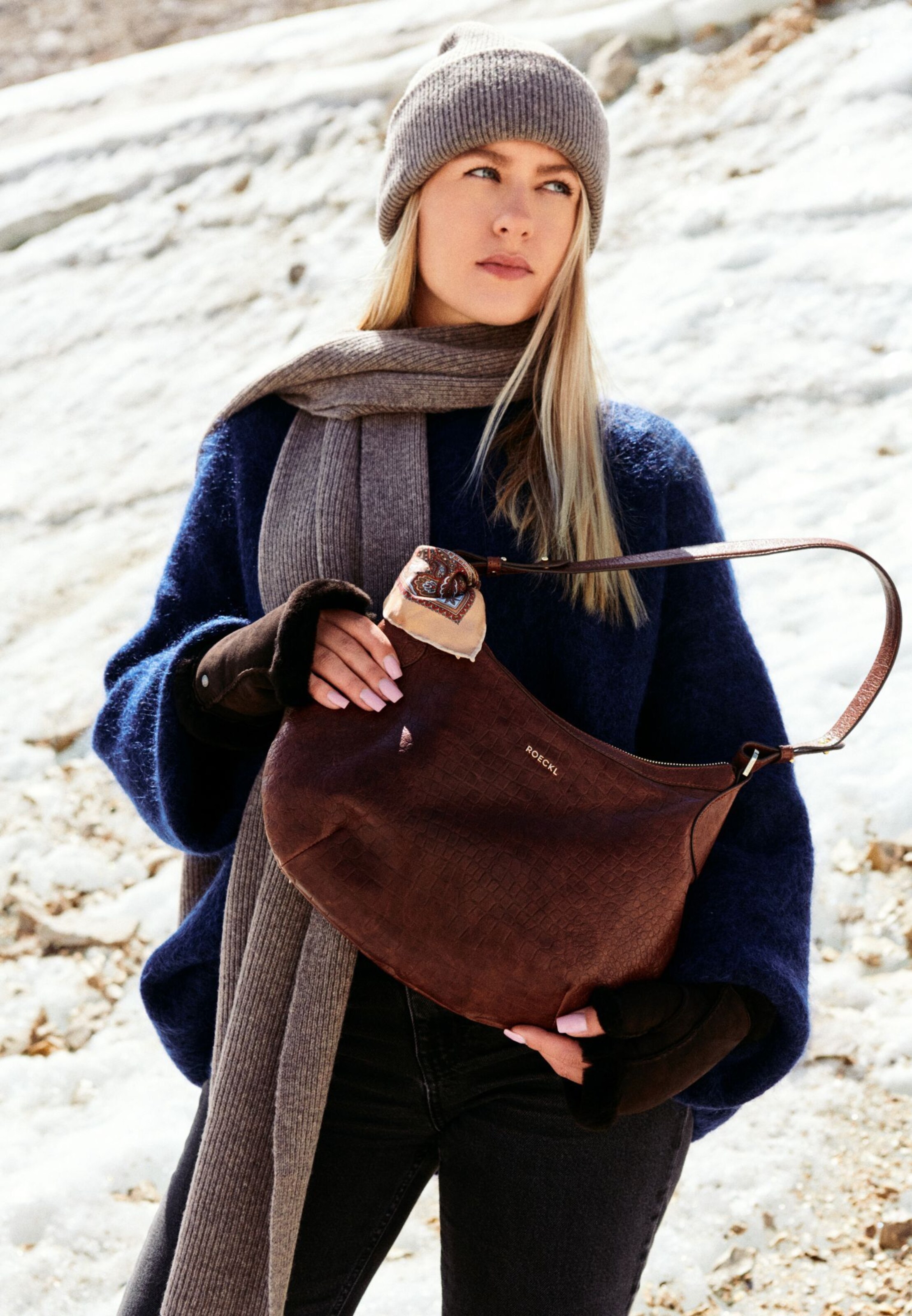 Roeckl Beanie 'MANHATTAN' in Beige: front