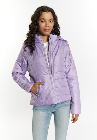 MYMO Between-Season Jacket in Purple: front