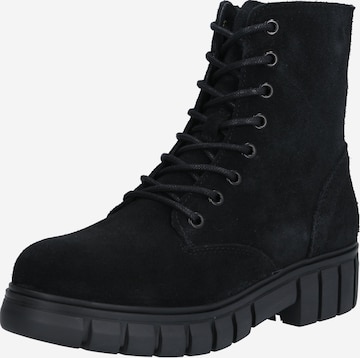 VERO MODA Lace-Up Ankle Boots in Black: front