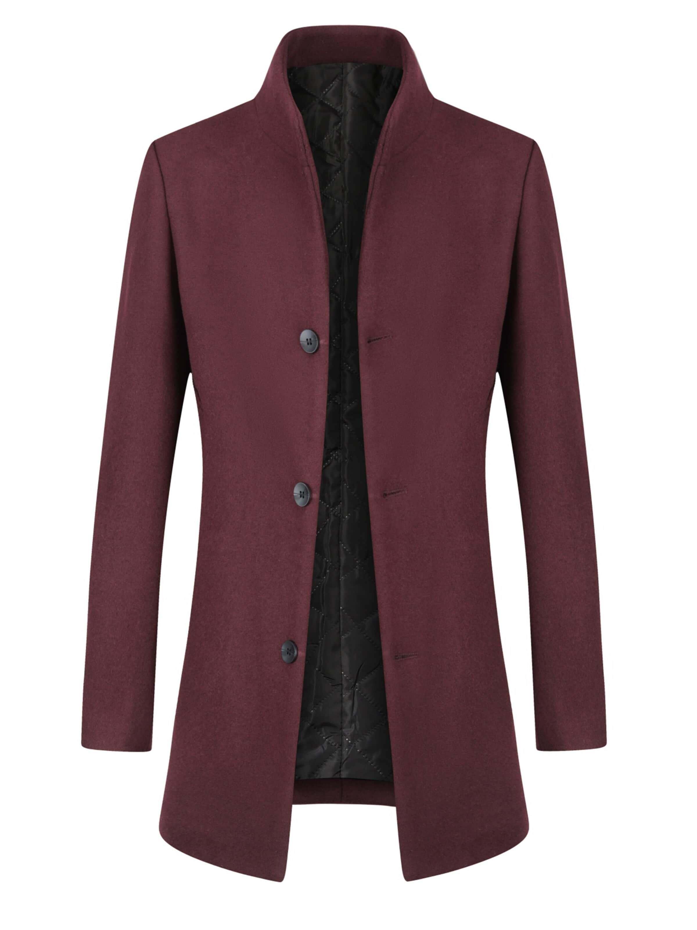 ALLTHEMEN Winter Coat 'Mantelruhe' in Red: front