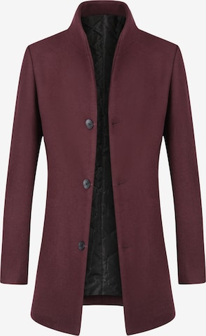 ALLTHEMEN Winter Coat 'Mantelruhe' in Red: front