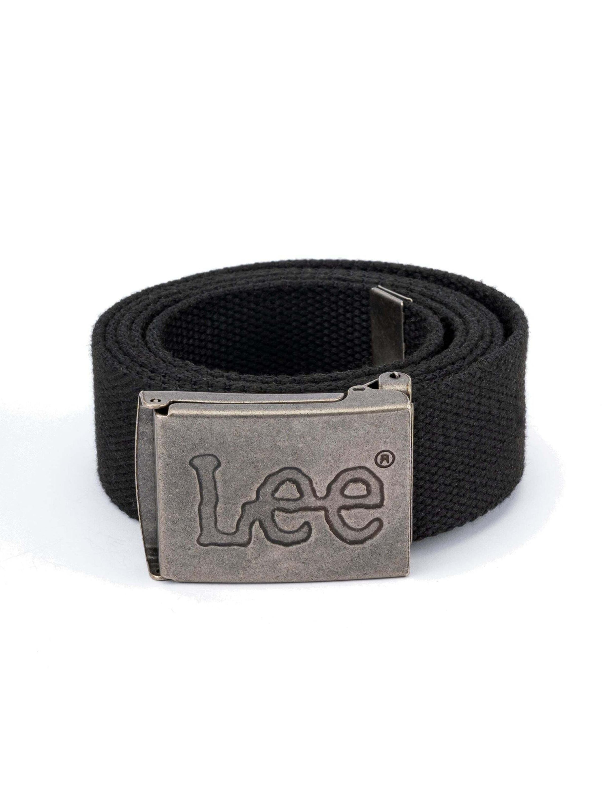 Lee Belt 'Webbing Belt' in Black: front
