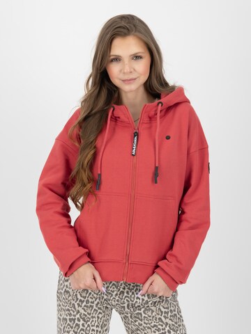 Alife and Kickin Sweat jacket 'TwiggyAK' in Red: front