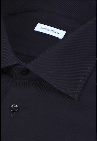 SEIDENSTICKER Slim fit Business shirt in Black