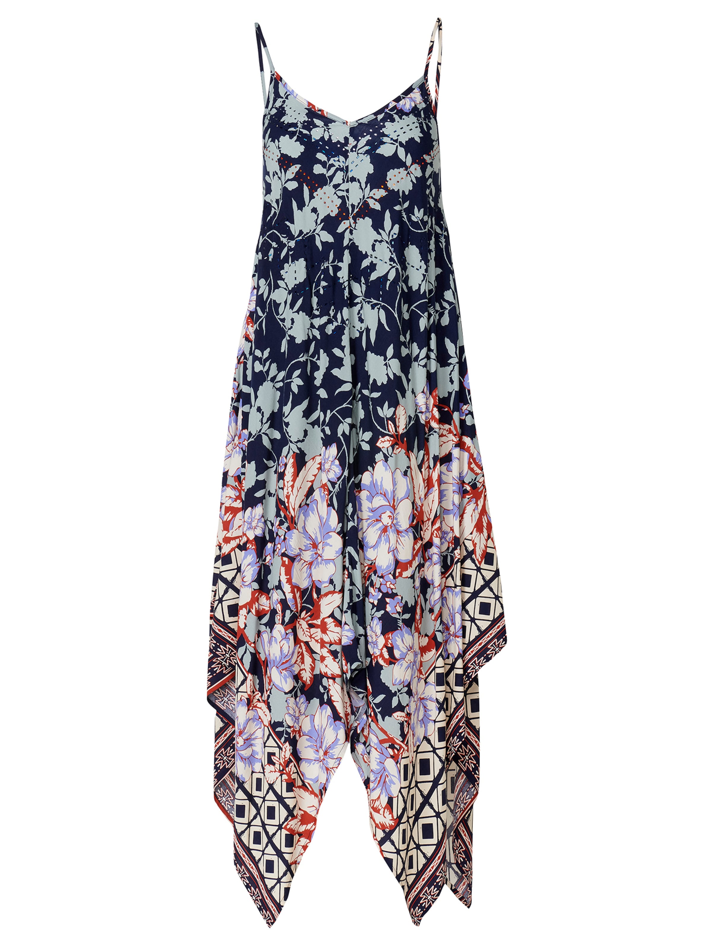 KOROSHI Letné šaty - Modrá: predná strana