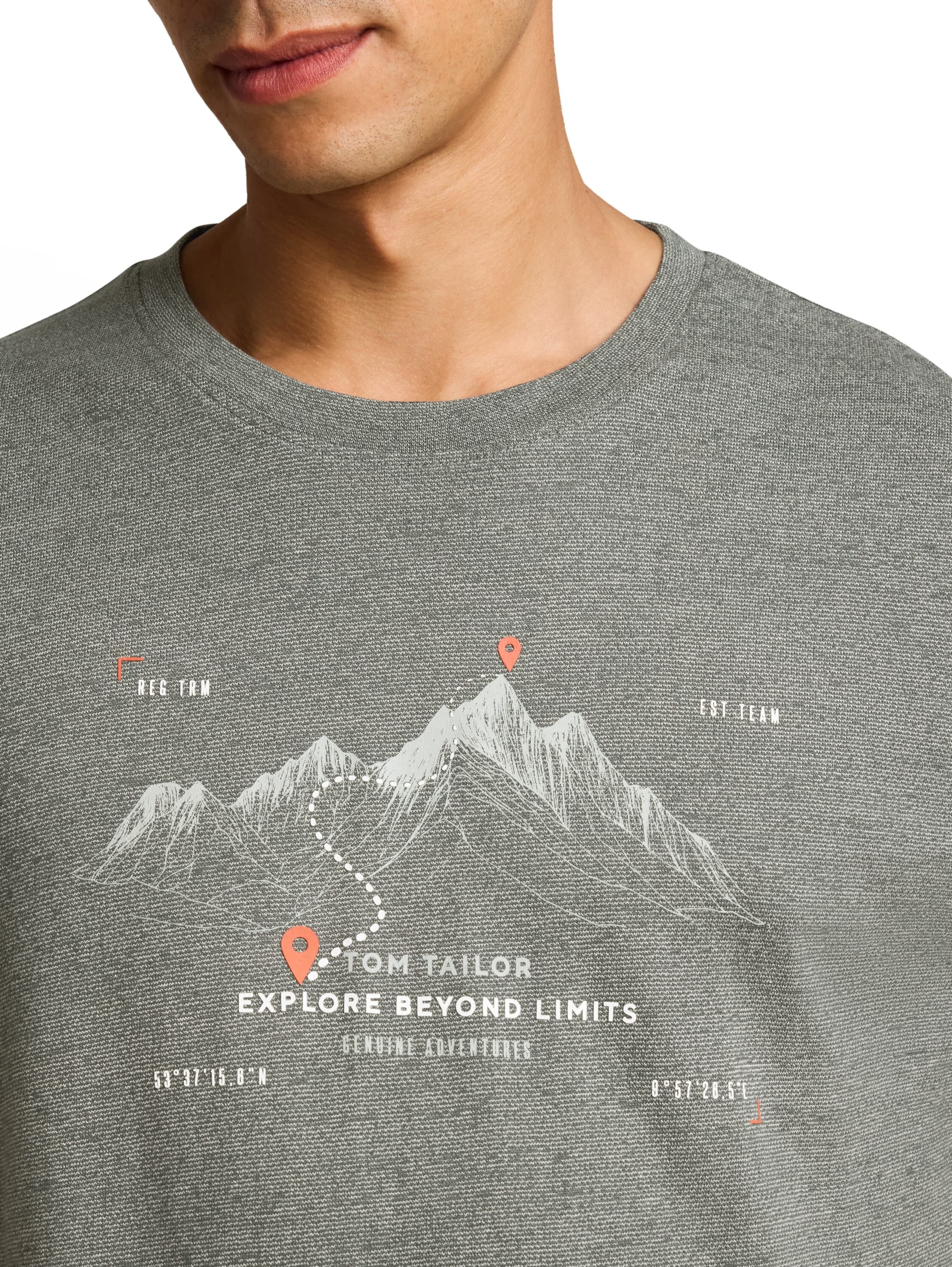 TOM TAILOR T-Shirt in Grün