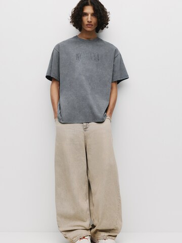 Pull&Bear Shirt in Grijs: voorkant