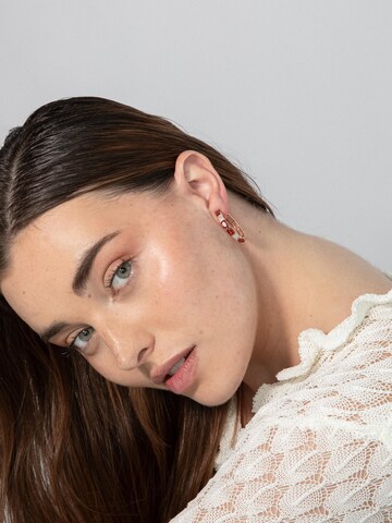 Boucles d'oreilles 'Ulfan' Luxenter en rouge