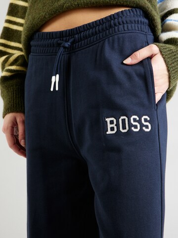 BOSS Wide leg Broek 'C_Epreppant_1' in Blauw