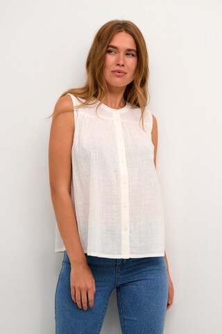 Kaffe Blouse in Wit: voorkant
