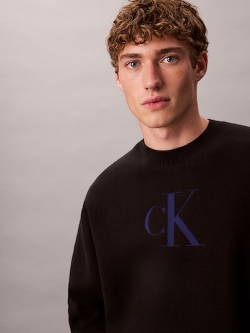 Calvin Klein Jeans Pullover in Schwarz