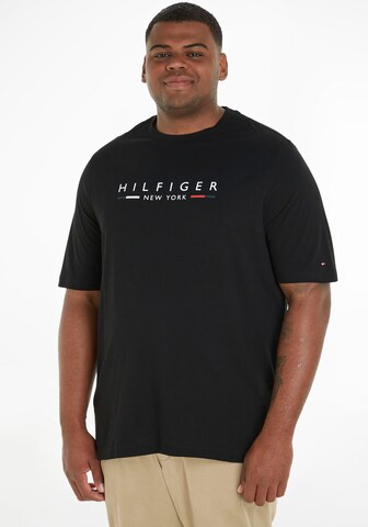 Tommy Hilfiger Big & Tall T-shirt 'NEW YORK' i svart: framsida