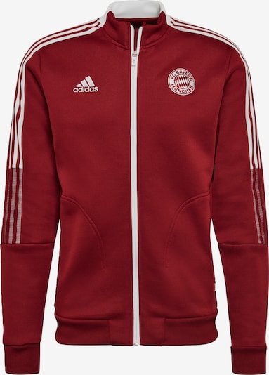 ADIDAS PERFORMANCE Sportjacke 'FC Bayern München Tiro Anthem' in rot / weiß, Produktansicht