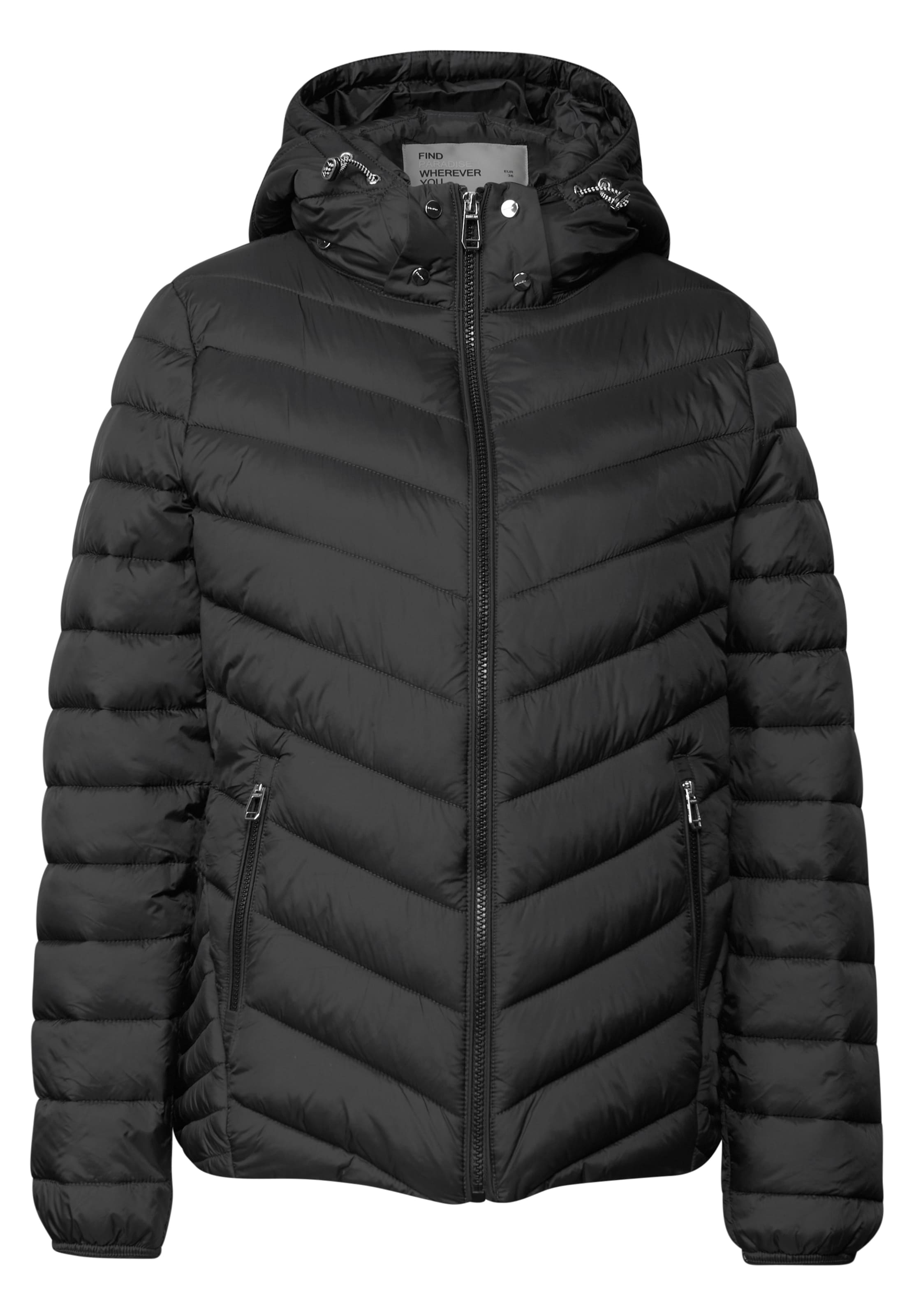 STREET ONE Übergangsjacke in Schwarz: Vorderseite