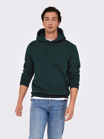 Only & Sons Regular Fit Sweatshirts 'ONSCeres' in Grün: Vorderseite