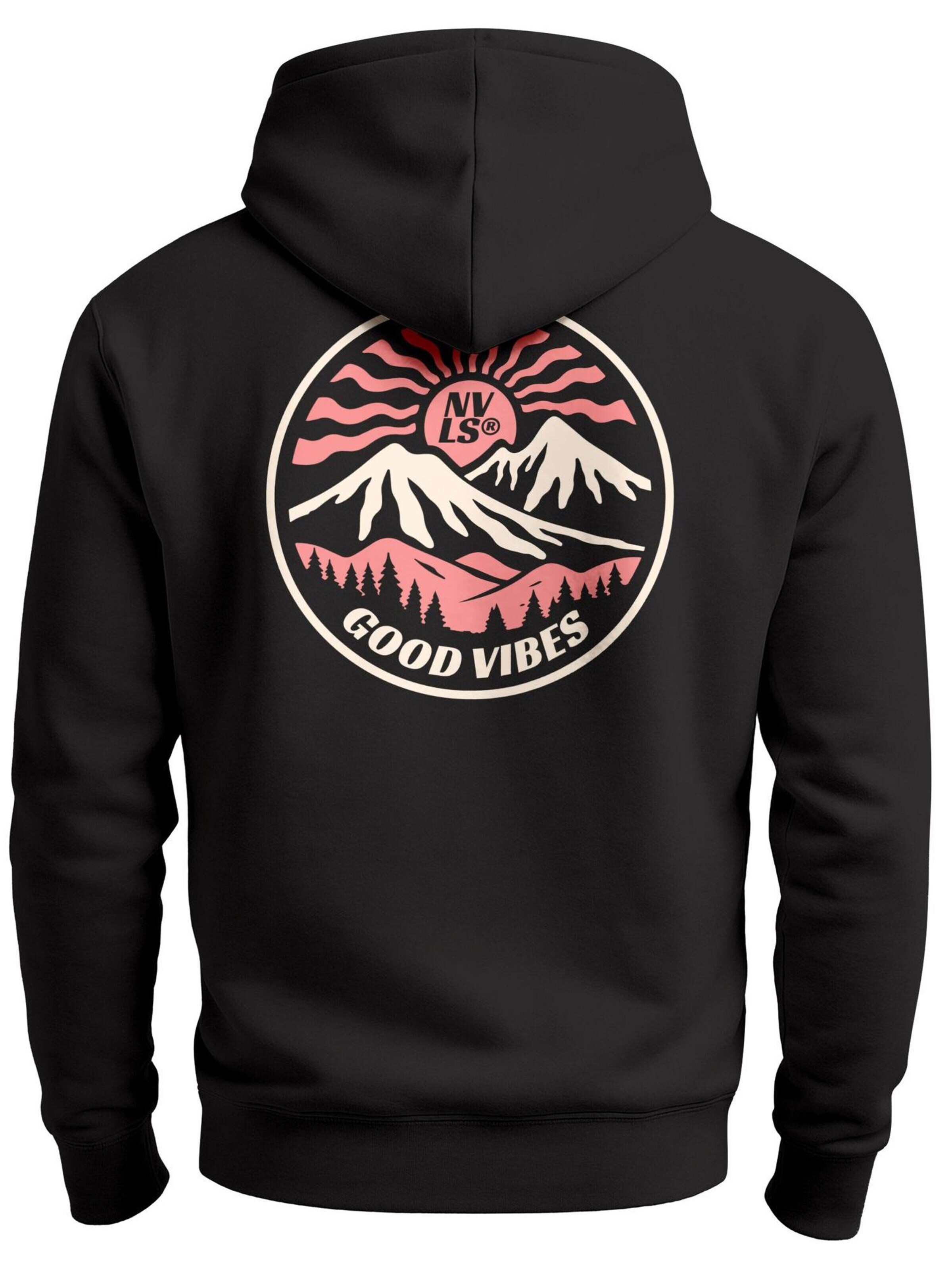Neverless Sweatshirt 'Good Vibes' in Black
