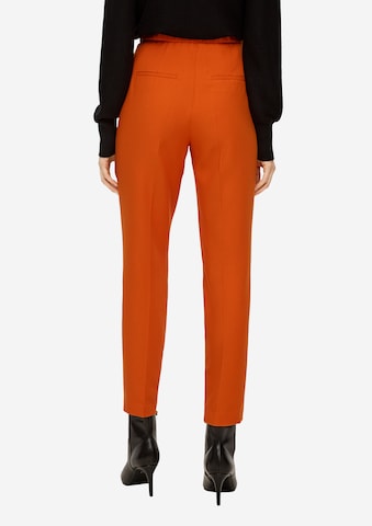 Effilé Pantalon à plis s.Oliver BLACK LABEL en orange