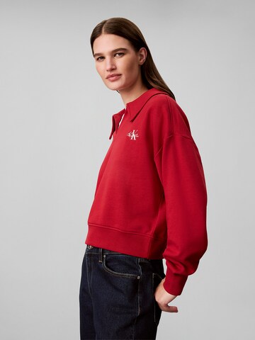 Calvin Klein Jeans Sweatshirt in Rot
