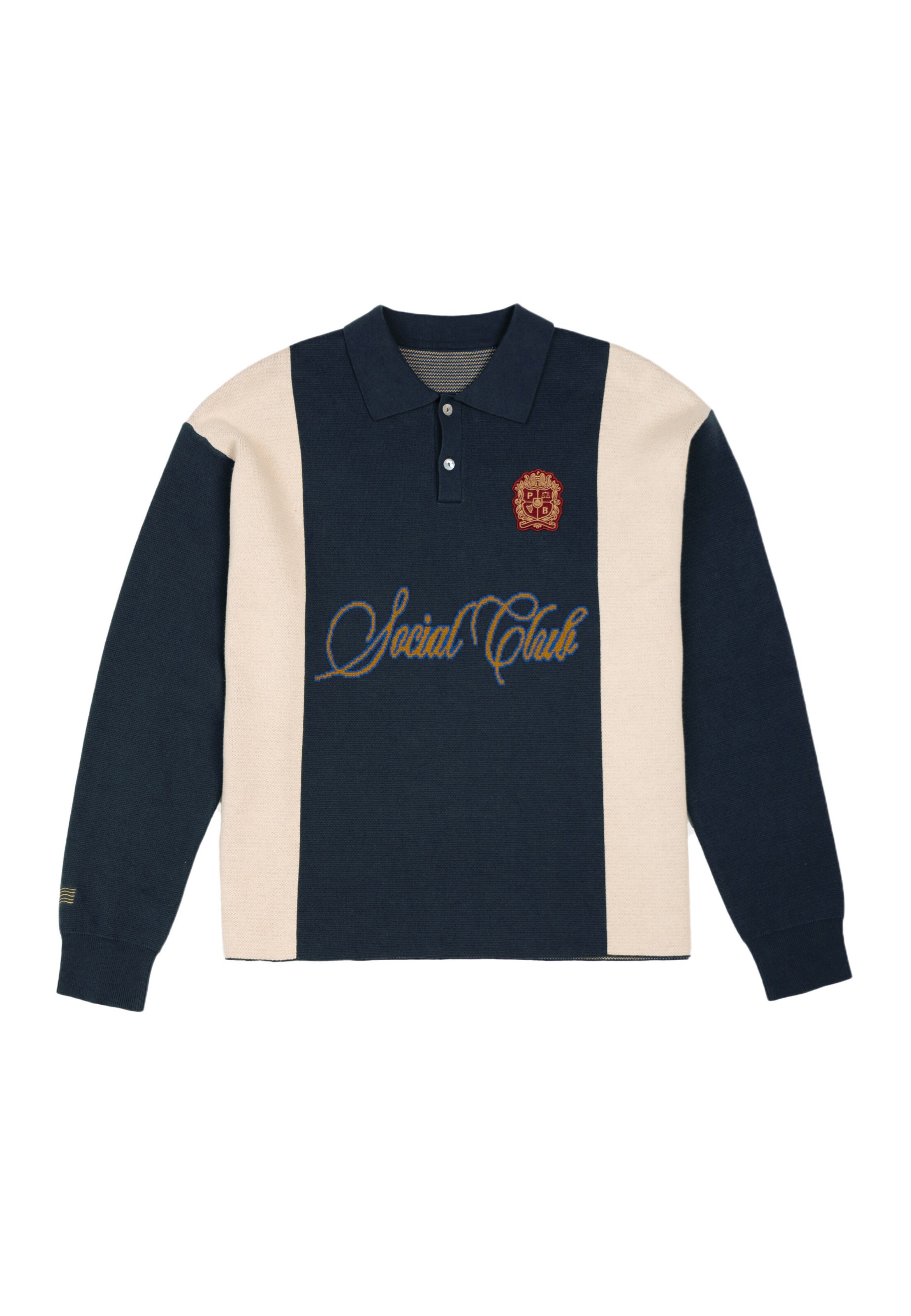 Pull-over 'Clubhouse' Prohibited en bleu : devant