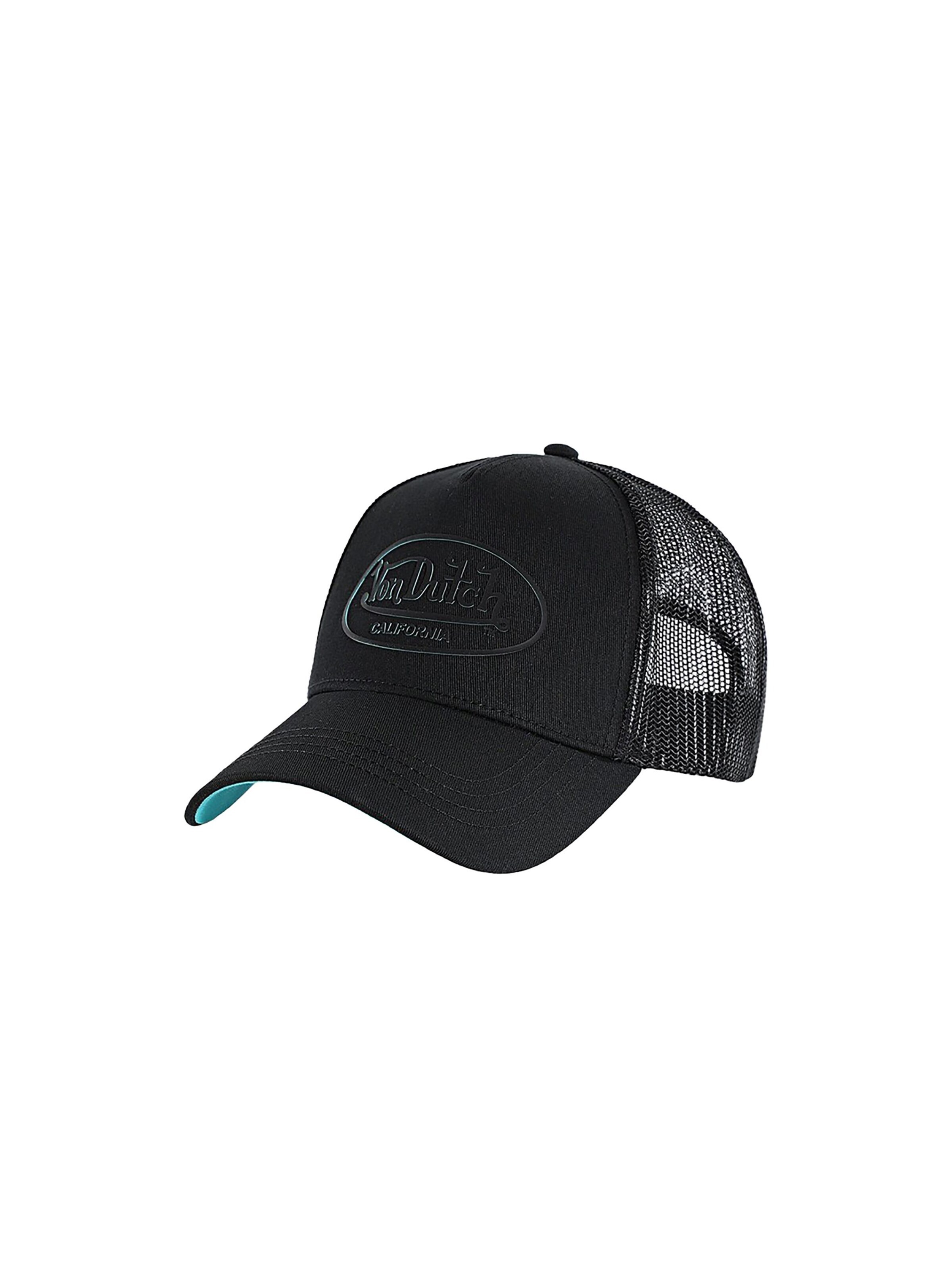 Von Dutch Cap 'Classic Rubber'‌‌‌‌‌‌ in Schwarz: Vorderseite