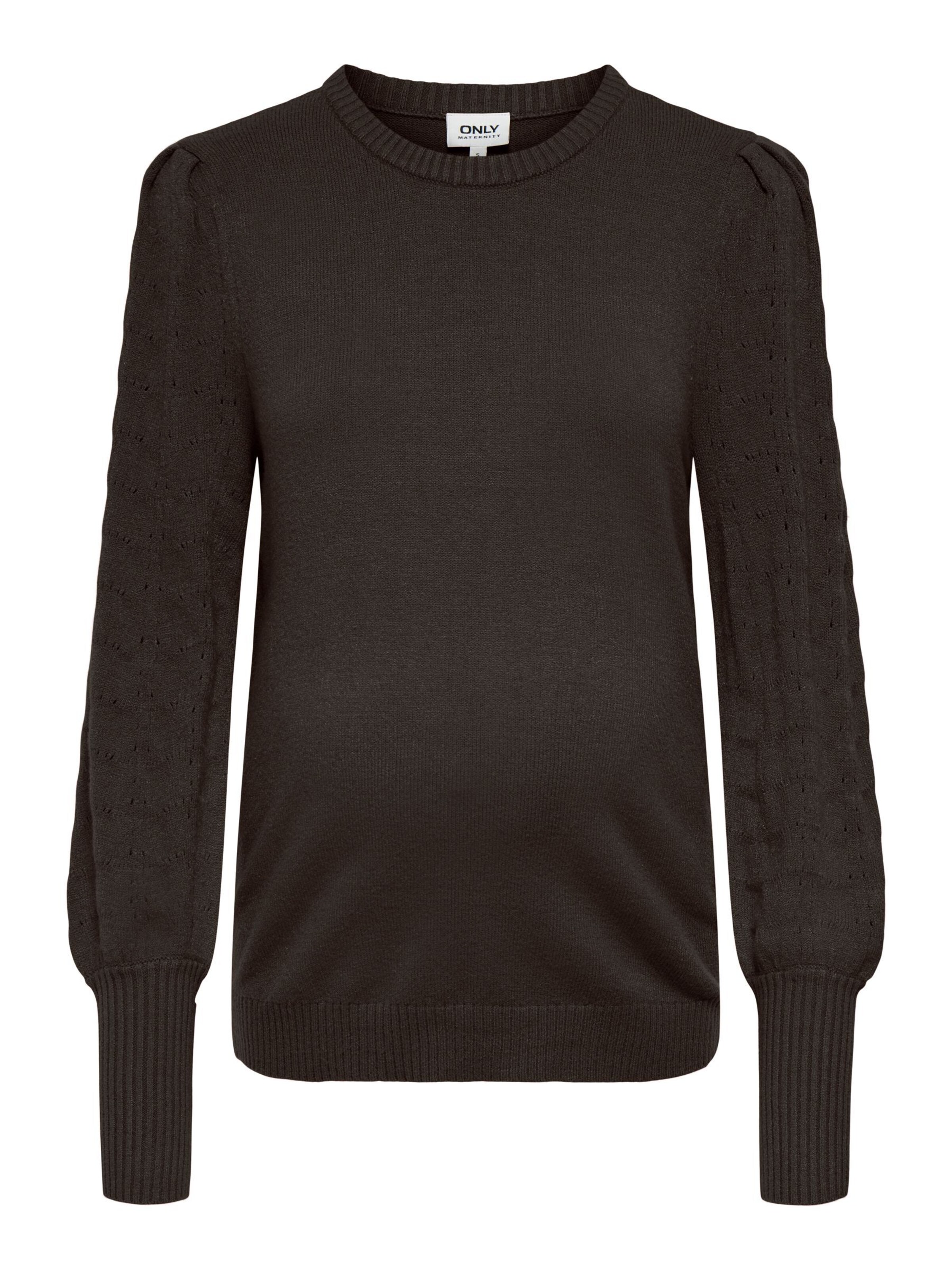 Pull-over 'OLMMatti' Only Maternity en marron : devant