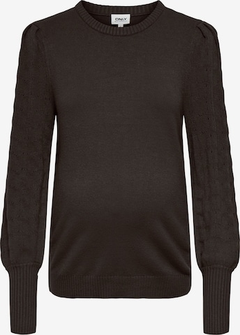 Pull-over 'OLMMatti' Only Maternity en marron : devant