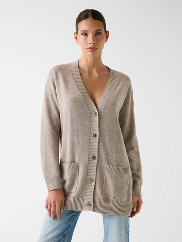 GUESS Knit Cardigan in Beige: front