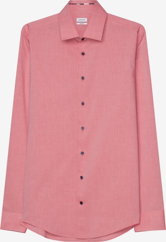 Coupe slim Chemise business SEIDENSTICKER en rose : devant