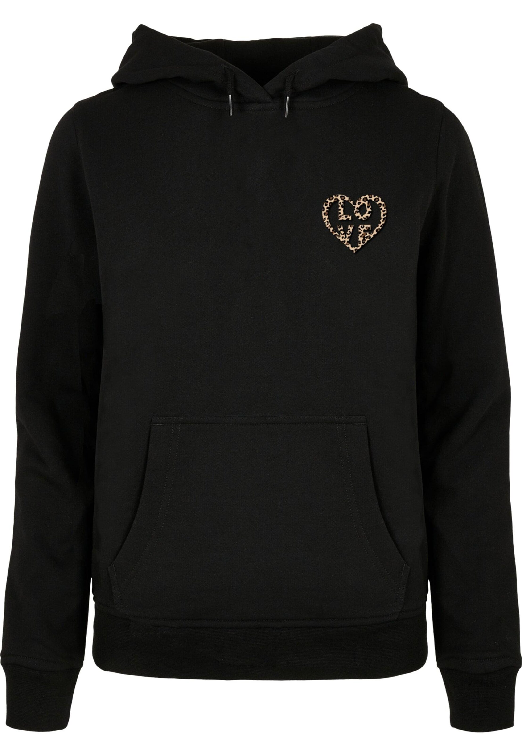Sweat-shirt 'Leo Love' Merchcode en noir : devant